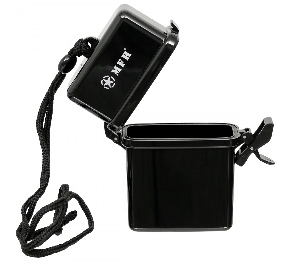MFH Box Kunststoff wasserdicht Nackenband schwarz