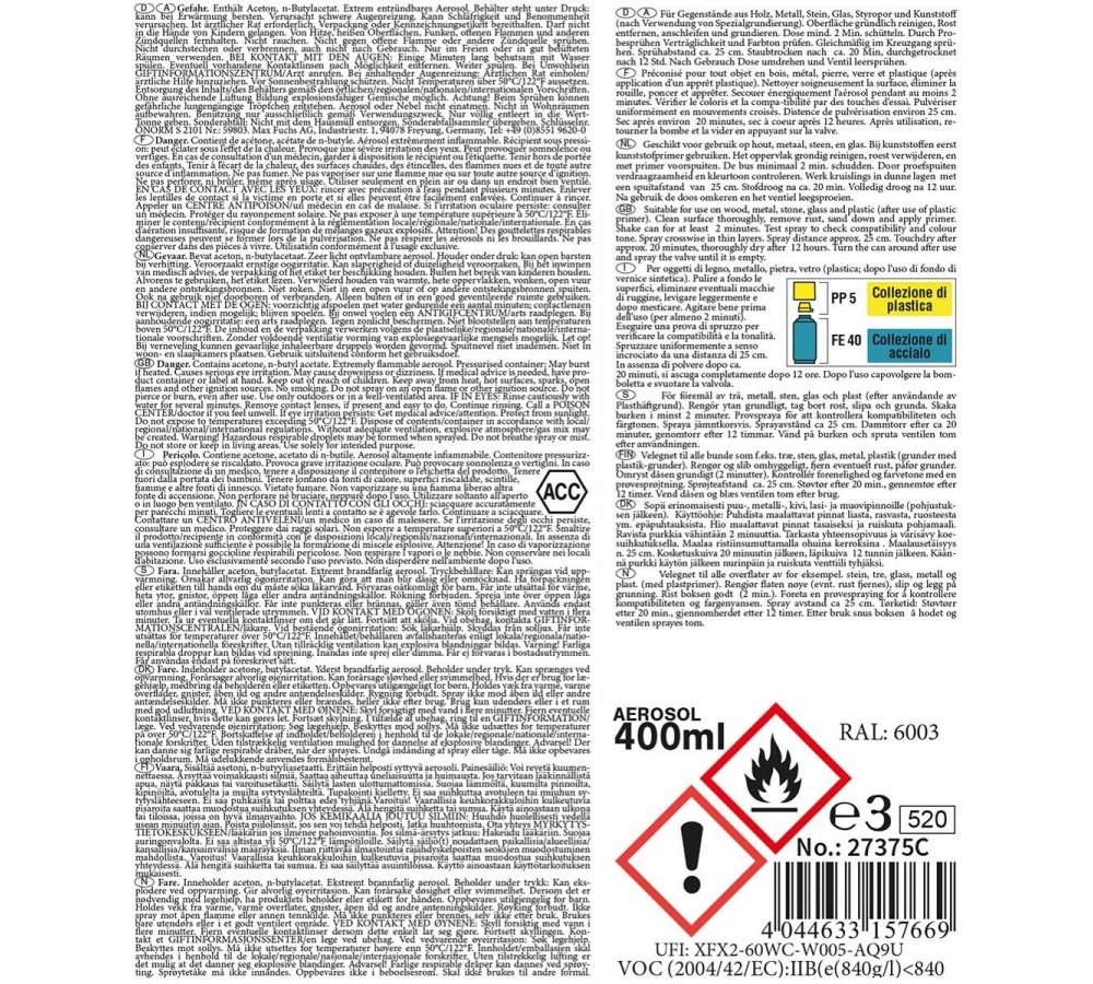 Army Farbspray NVA GRÜN matt 400 ml