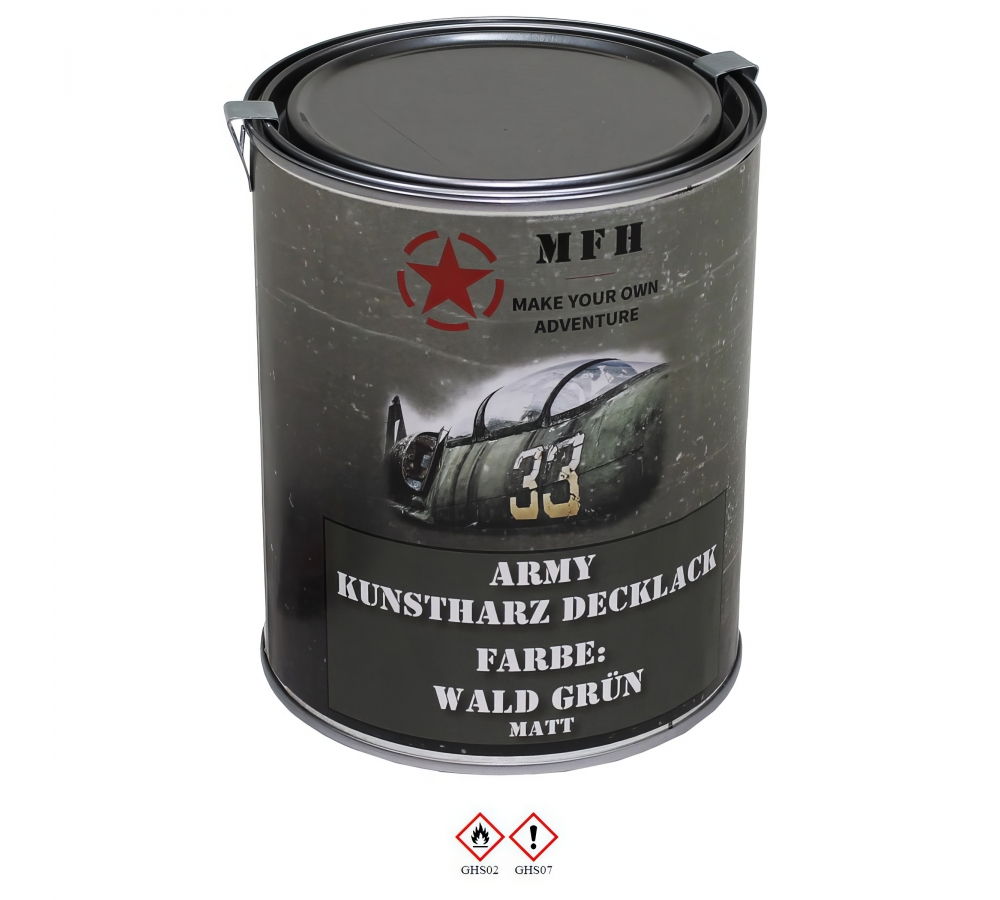 Army Lack WALD GRÜN matt Dose 1 l