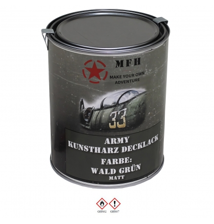 Army Lack WALD GRÜN matt Dose 1 l