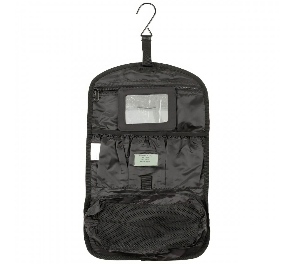 Waschzeugtasche schwarz rollbar
