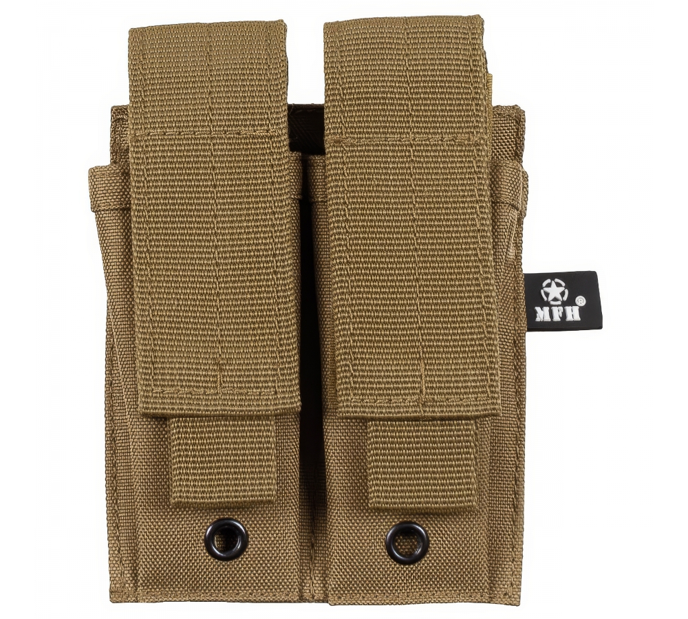 Magazine Pouch double small "MOLLE" coyote tan