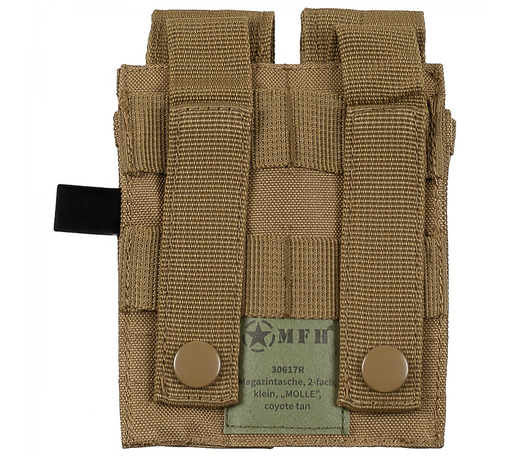 Magazine Pouch double small "MOLLE" coyote tan