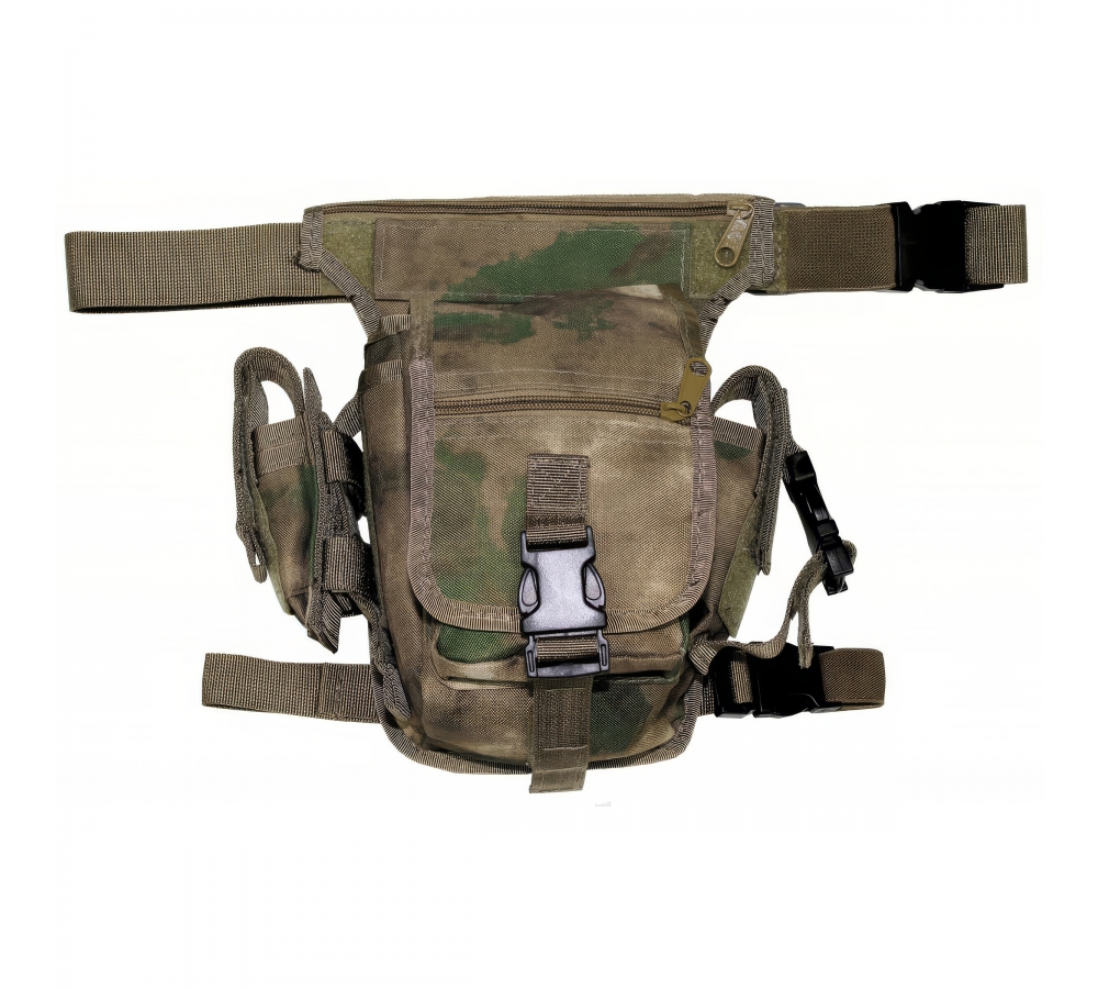 Brašna na bok HDT-camo FG s upevněním na nohu a pásek
