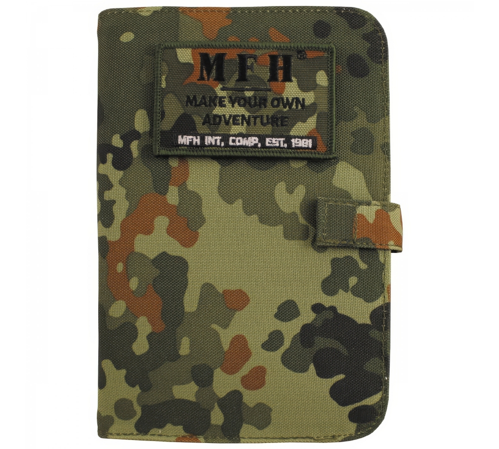 Planner "A6", with Velcro Panel, Flecktarn, MFH