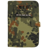 Planner "A6", with Velcro Panel, Flecktarn, MFH