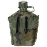 US Plastikfeldflasche 1 l Hülle woodland BPA-frei