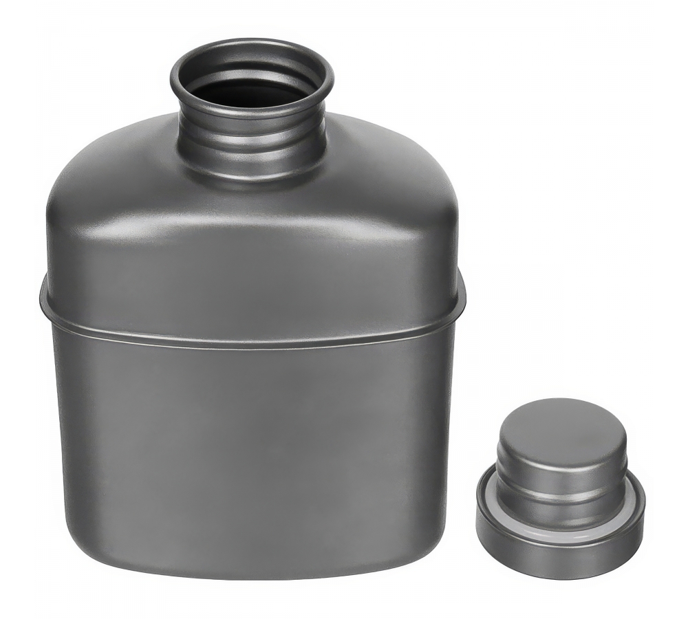 Trinkflasche Titan ca. 1 l mit Tasche