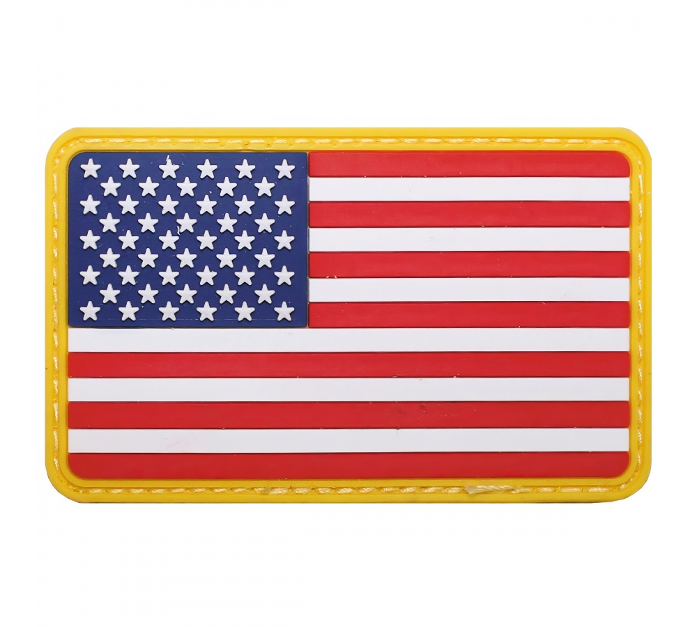 Klettabzeichen USA 3D ca. 8 x 5 cm