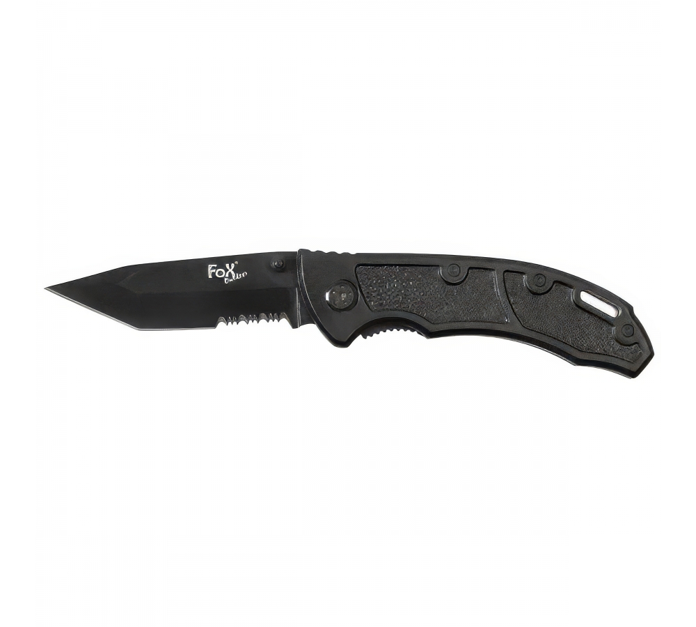Klappmesser "Tanto Black", Metallgriff – FoxOutdoor