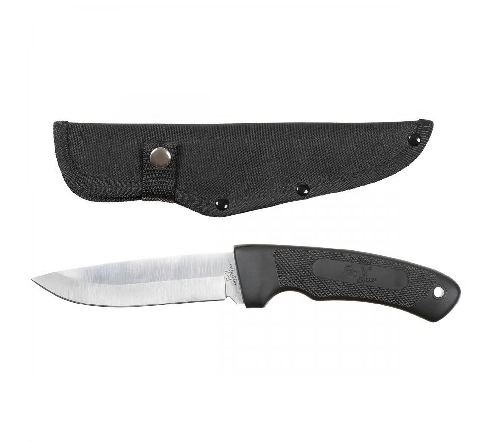 Outdoor Messer "Hunter" mit Gummigriff und Scheide – FoxOutdoor