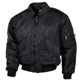 Chaqueta de Vuelo US CWU negra tallas grandes