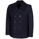 US Pea Coat blau mit blauen Knöpfen