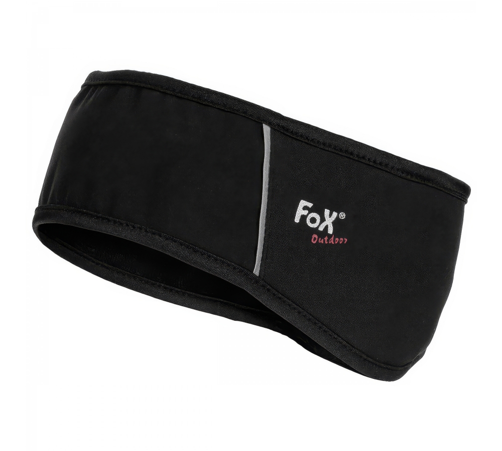 Stirnband Softshell schwarz wasser- winddicht