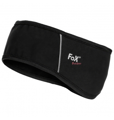 Stirnband Softshell schwarz wasser- winddicht