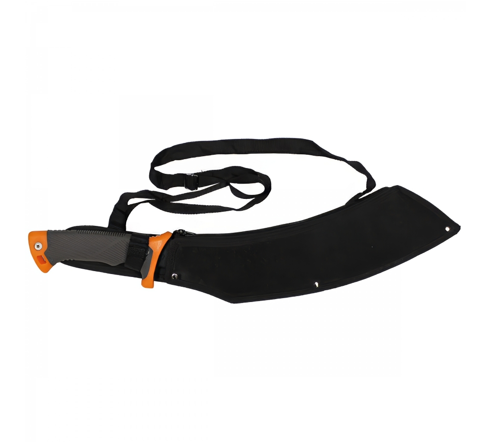 Machete "Samurai", gebogen, Gummigriff, Scheide, 34 cm – MFH