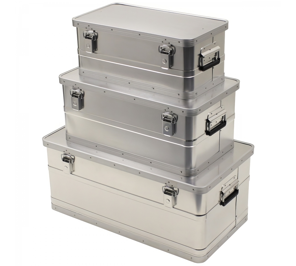 Transportkisten Alu 3er Set 34 l 55 l 100 l