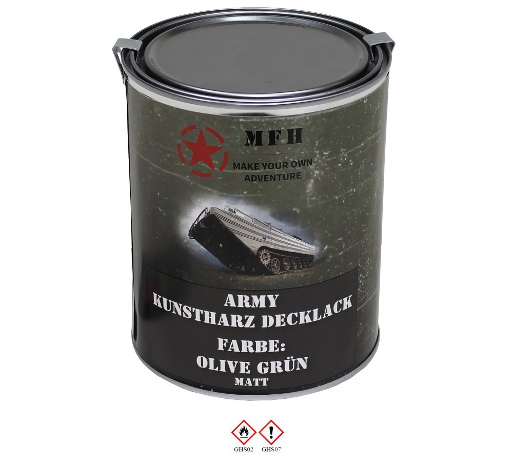 Army Lack OLIV GRÜN matt Dose 1 l