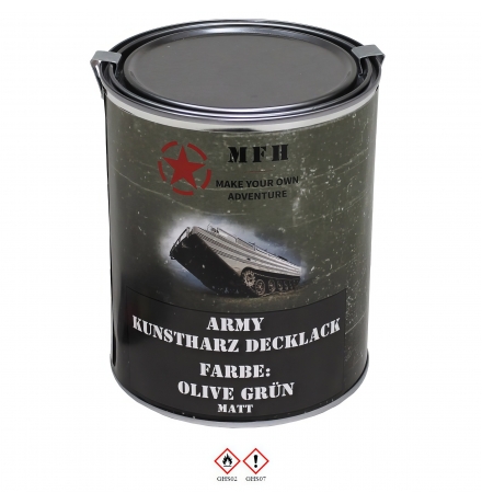 Army Lack OLIV GRÜN matt Dose 1 l