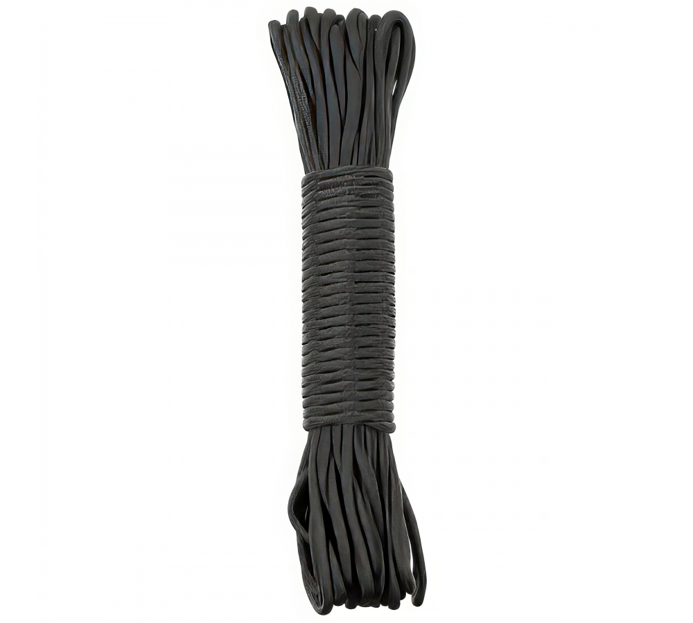 Fallschirmleine schwarz 100 FT Nylon