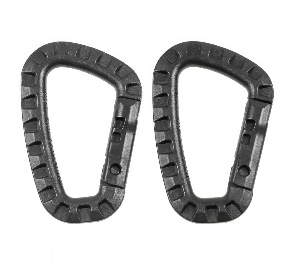 Karabiner Plastik schwarz D 7 mm x 85 cm 2er Pack
