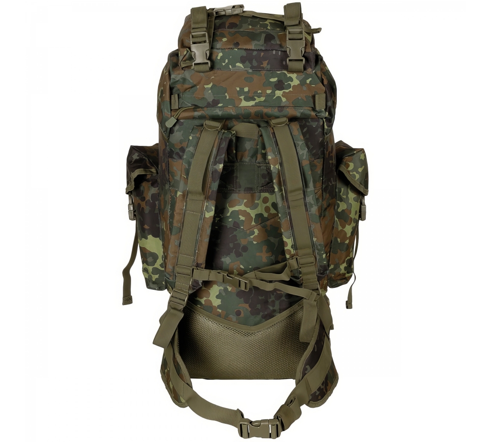 BW Muharebe Sırt Çantası MOLLE 65 l alüminyum çubuk flecktarn