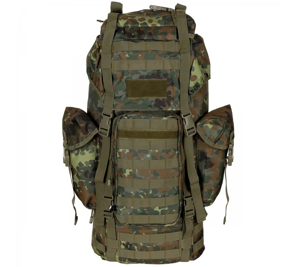 BW Muharebe Sırt Çantası MOLLE 65 l alüminyum çubuk flecktarn