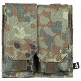 Magazine Pouch double "MOLLE" flecktarn