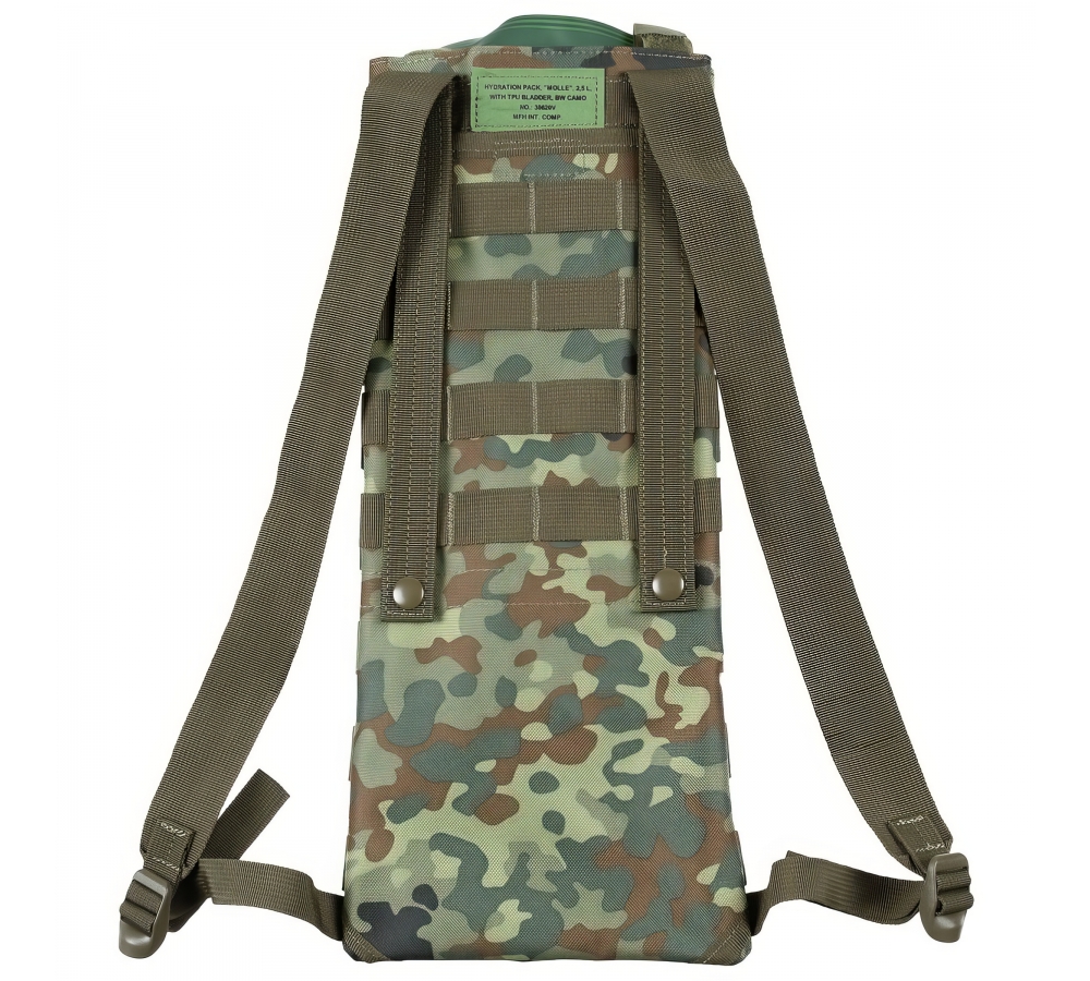 Trinksystem "MOLLE" 2,5 l mit TPU-Beutel flecktarn