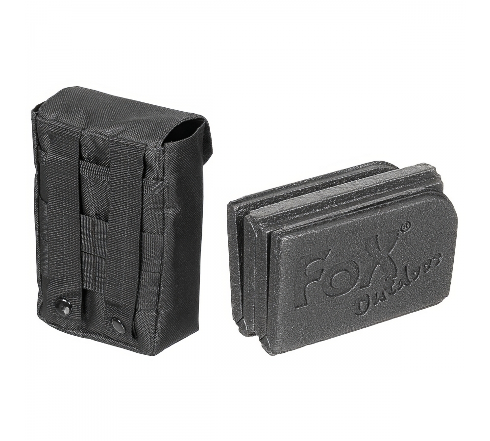 Thermal Seat Pad foldable with Molle pouch black