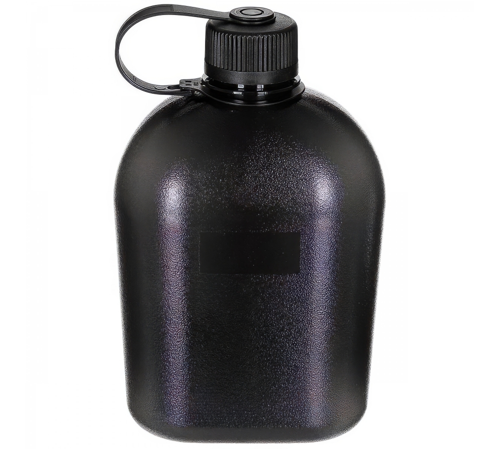 US Feldflasche GEN II 1 l schwarz-transparent BPA-frei