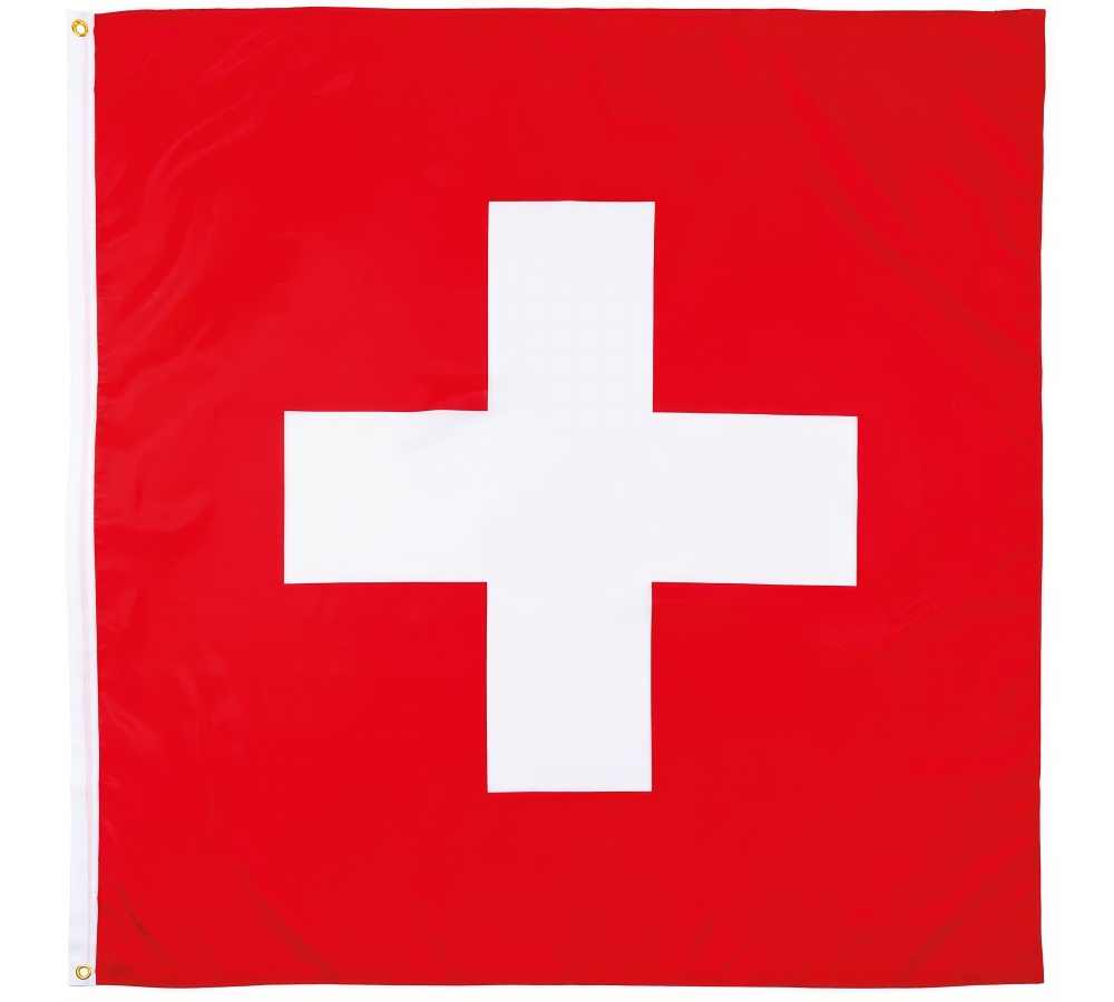 Fahne Schweiz Polyester 120 x 120 cm
