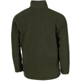 Chemise Troyer en micro-polaire à manches longues vert OD 200g/m²