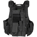 Weste "Ranger" div. Taschen schwarz