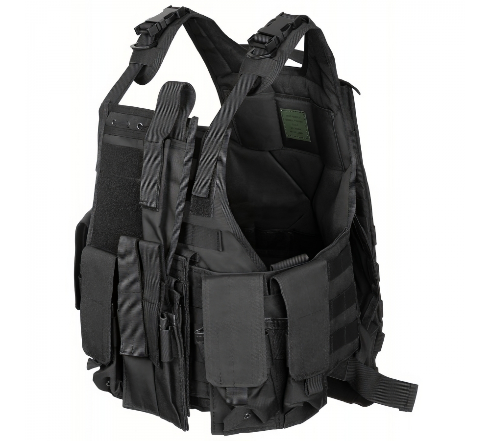 Weste "Ranger" div. Taschen schwarz