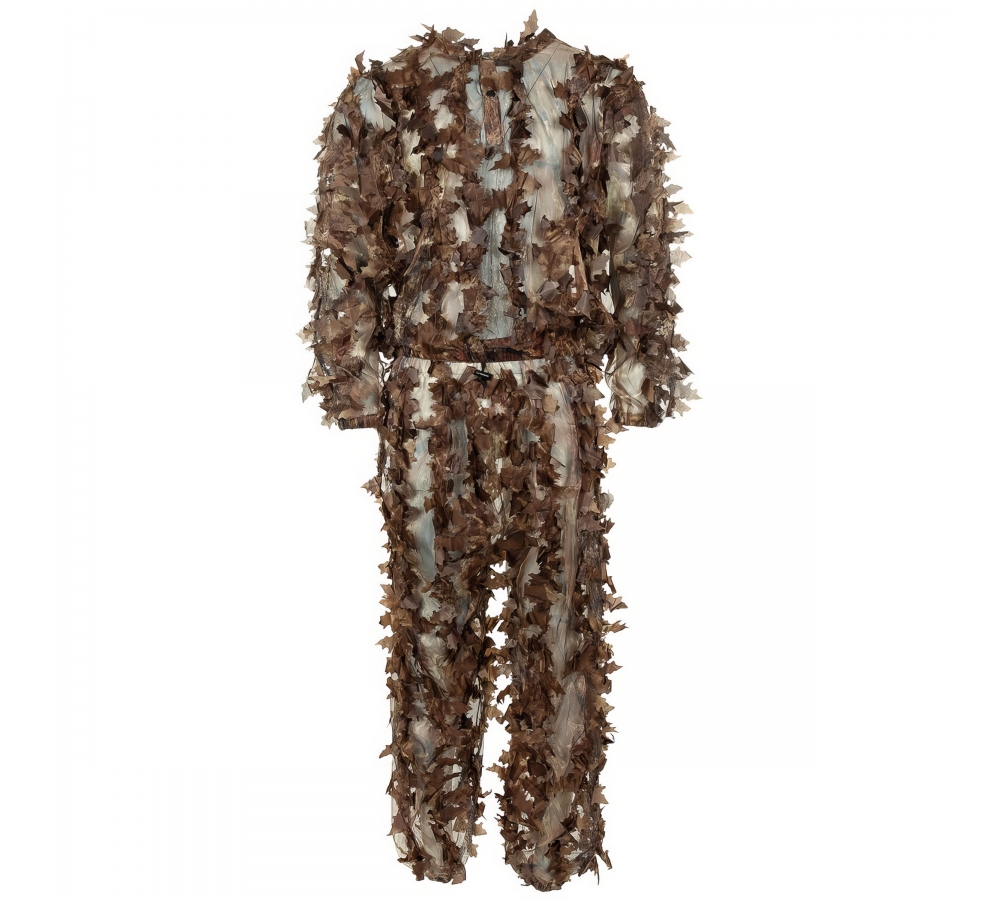 Tarnanzug "Leaves" 3-teilig hunter-brown