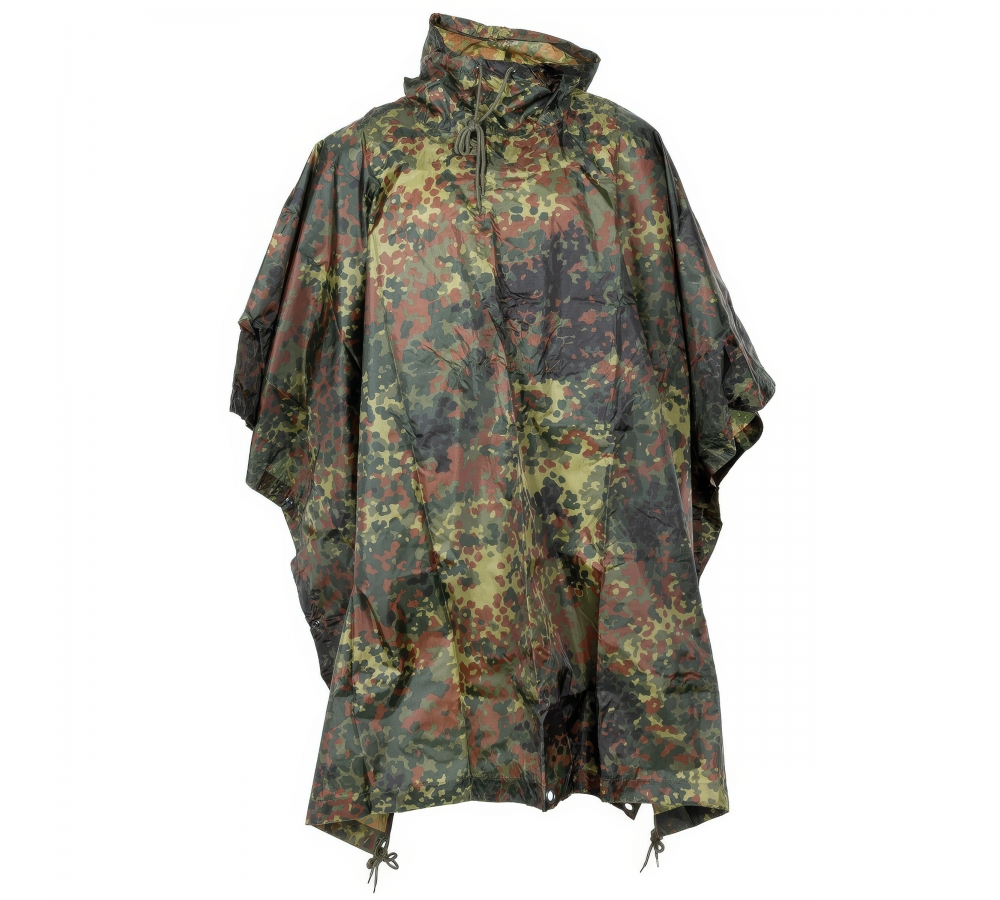 Poncho Rip Stop flecktarn ca. 144 x 223 cm