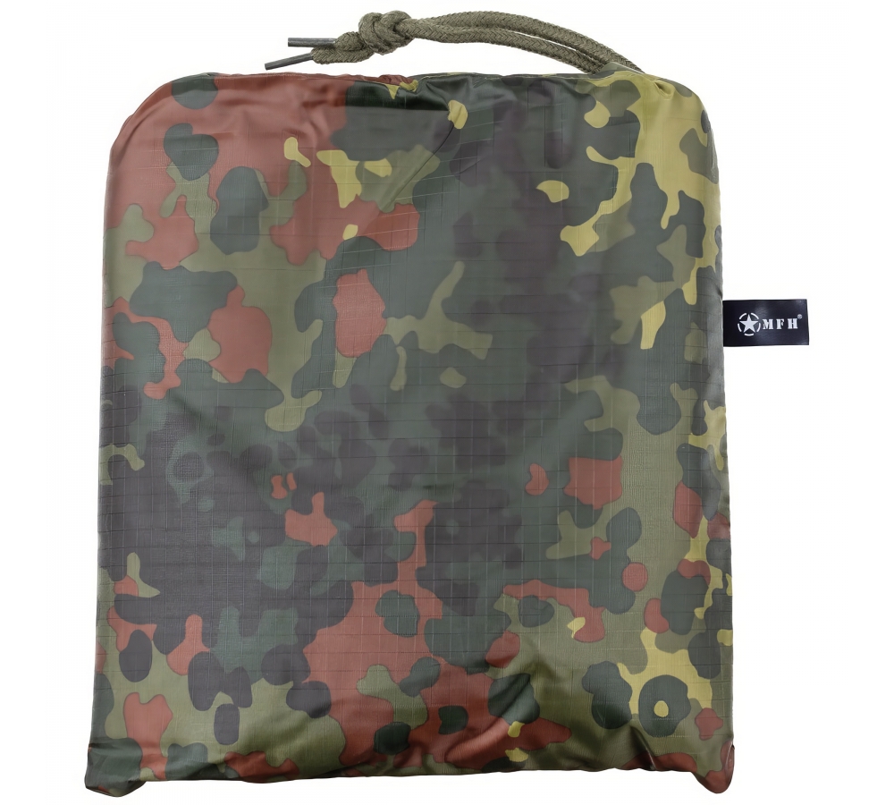 Poncho Rip Stop flecktarn ca. 144 x 223 cm