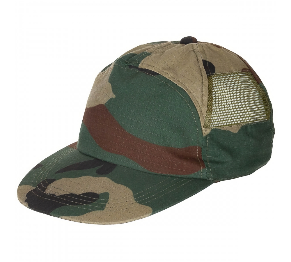 US Cap woodland mit Netzeinsatz größenverst.