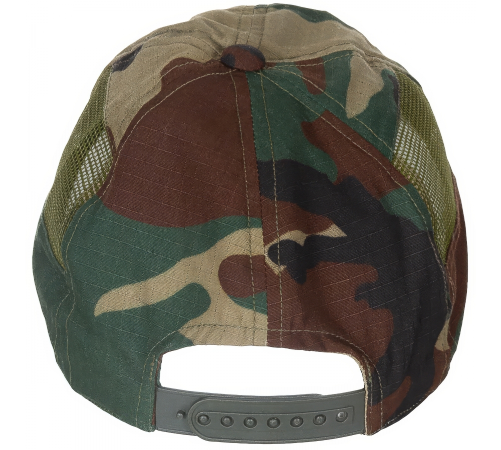 US Cap woodland mit Netzeinsatz größenverst.