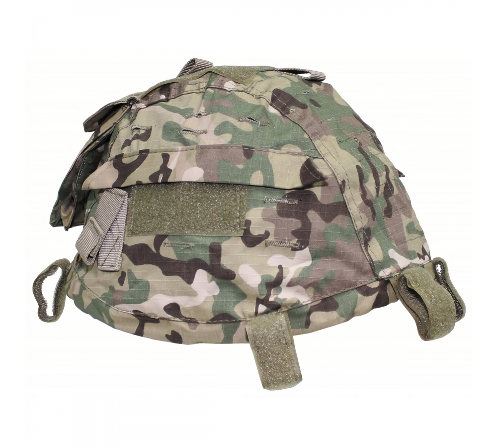 Helmbezug mit Taschen größenverst. operation-camo