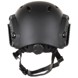 US Helm FAST-Fallschirmjäger schwarz Rails ABS-Kunststoff