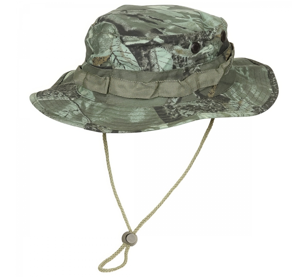 US GI Bush Hat chin strap GI Boonie Rip Stop hunter-green