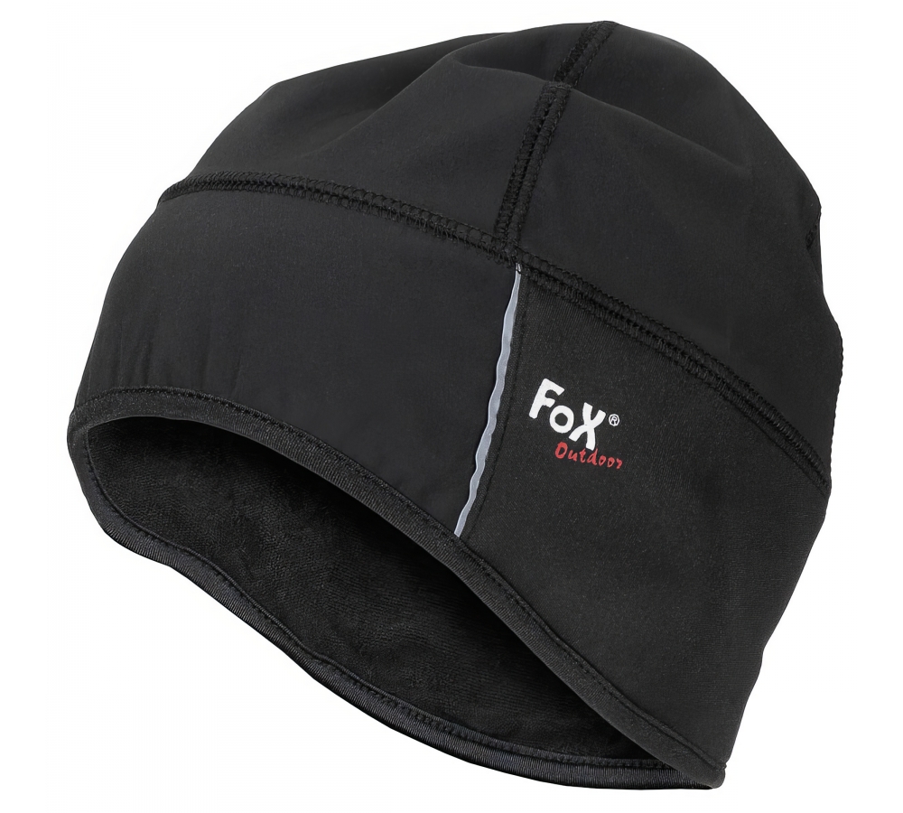 Mütze Softshell schwarz wasser- winddicht