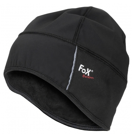 Mütze Softshell schwarz wasser- winddicht