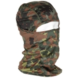 Balaclava „Mission“, 1-Loch, Flecktarn – Tarn-Sturmhaube für Einsatz & Outdoor