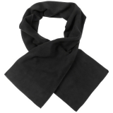 Sciarpa in pile nera ca. 160 x 25 cm