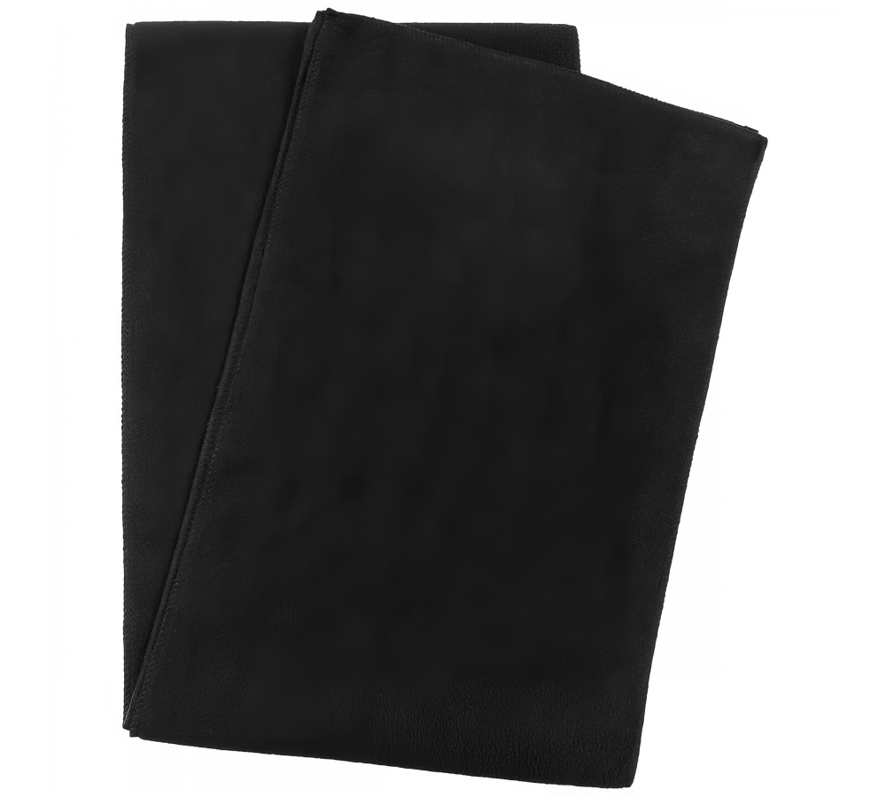 Sciarpa in pile nera ca. 160 x 25 cm