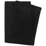 Sciarpa in pile nera ca. 160 x 25 cm