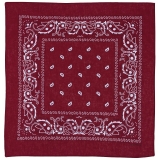 Bandana burgund-schwarz ca. 55 x 55 cm Baumwolle